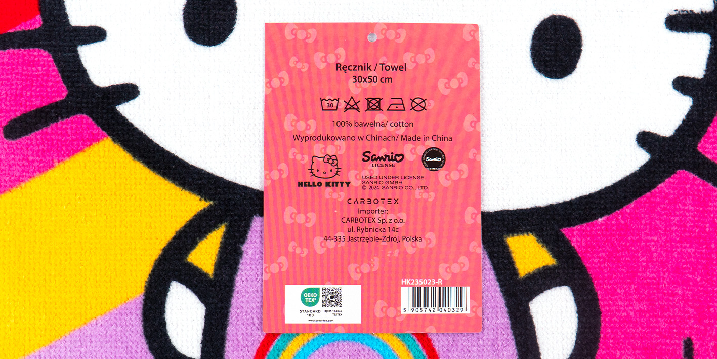 Ręcznik 30x50 cm hello kitty